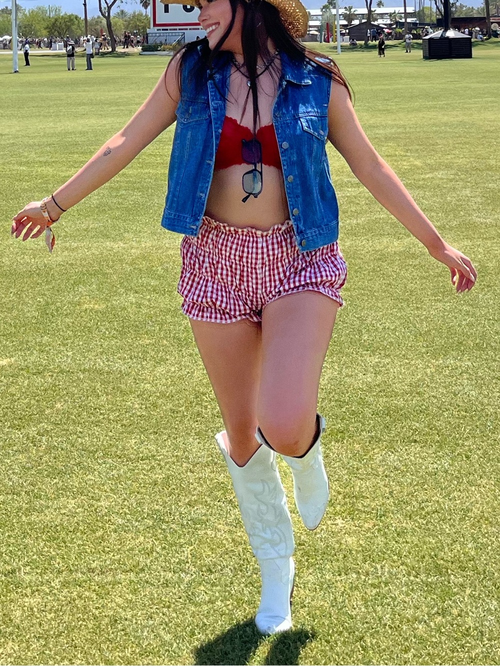 Red Gingham Shorts